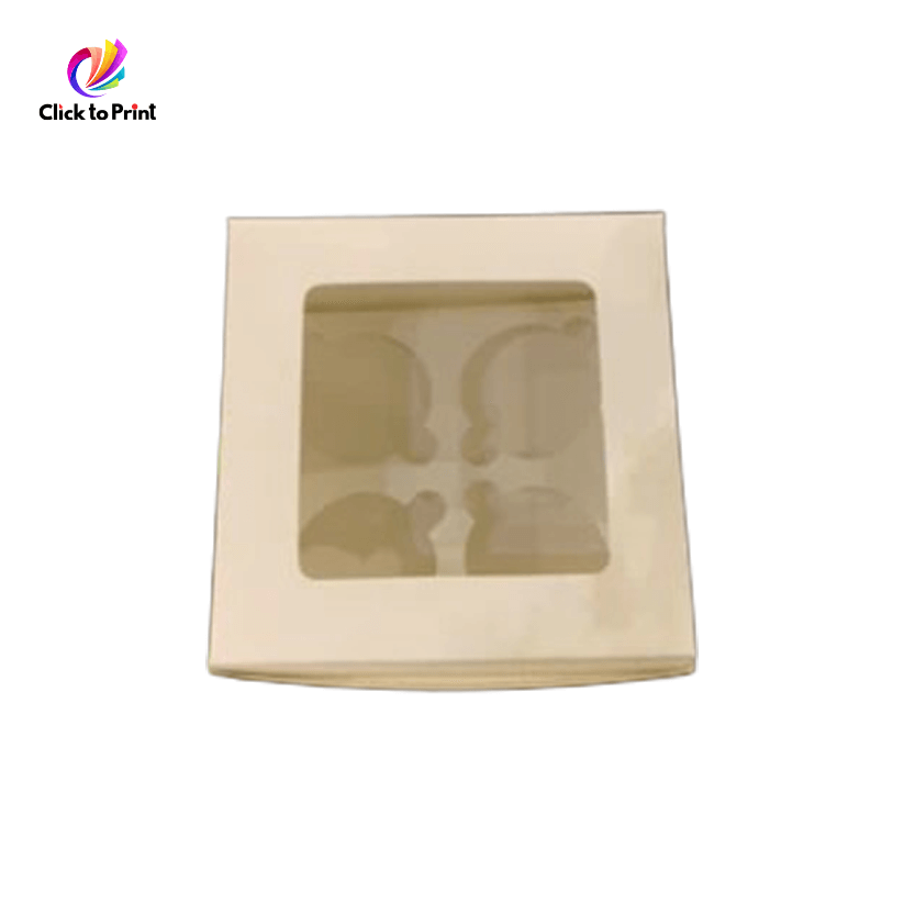 4 Cupcake Box With Window