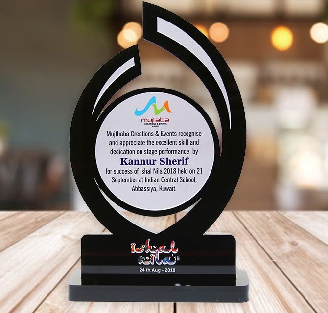 Customized Modern Acrylic Award Shield