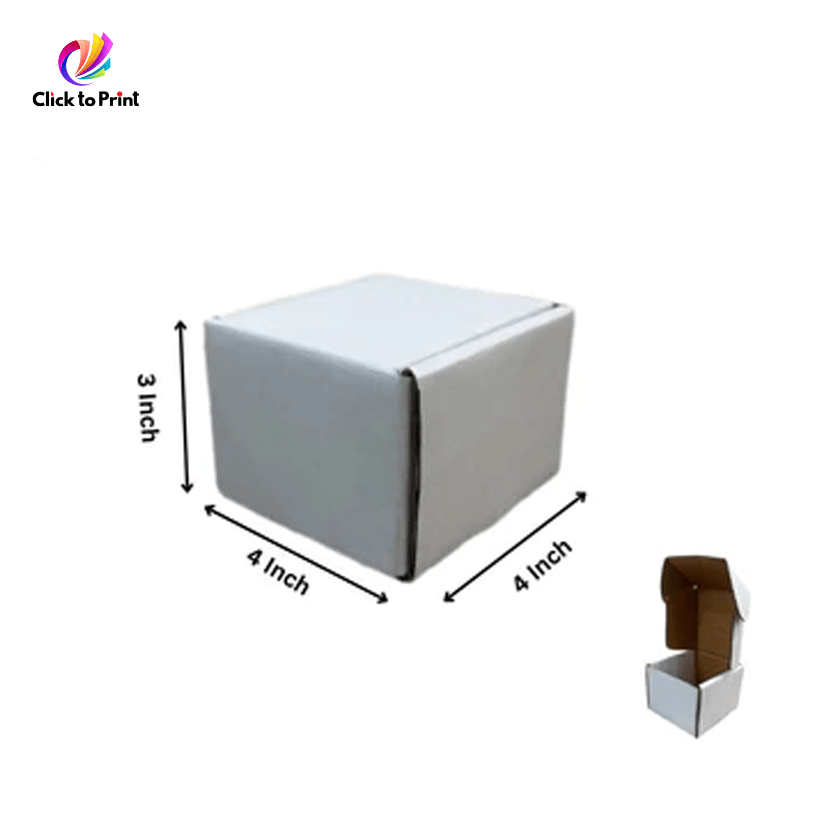 White Mini Cube E-Commerce Box