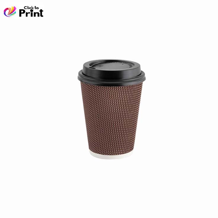 8oz Insulated Ripple Double Wall Paper Coffee Cup buy food packaging supplies