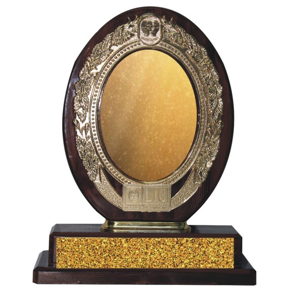 Customized Golden Frame Wooden Award Shield