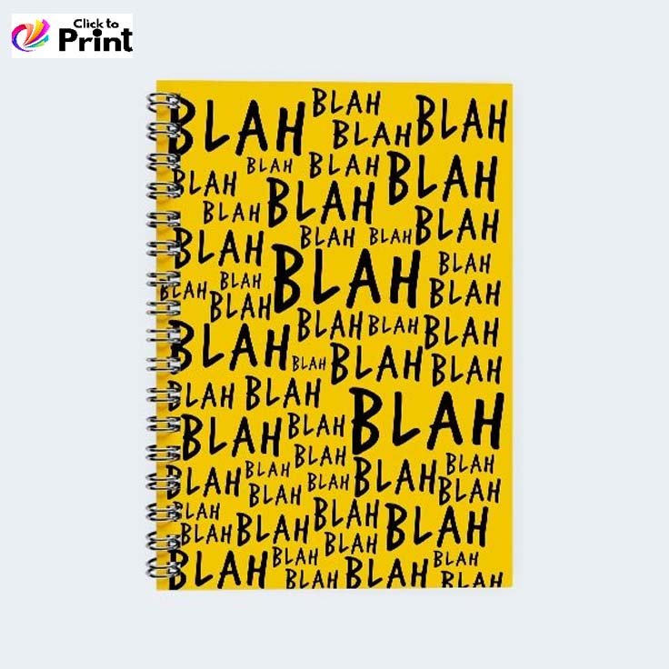 Customized Yellow Notebook custom notebook printing and binding company name and logo print on notebooks cheap customized notebook printing