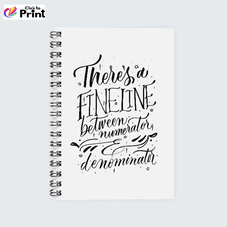 Customized White NoteBook notebook cover design printing​ name printed notebooks logo print on notebook