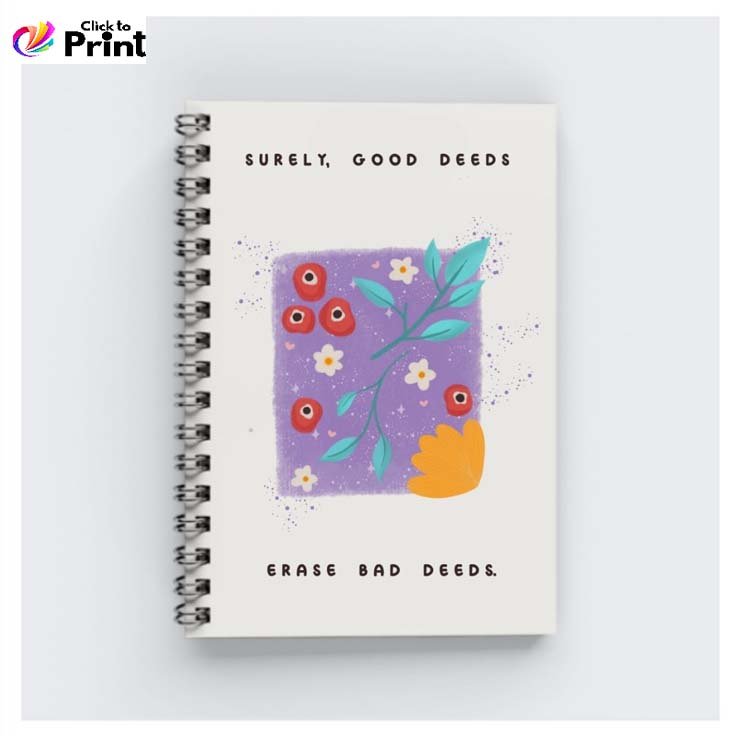 Customized Floral Notebook school notebooks printing school notebooks design printing printed notebook stylish​