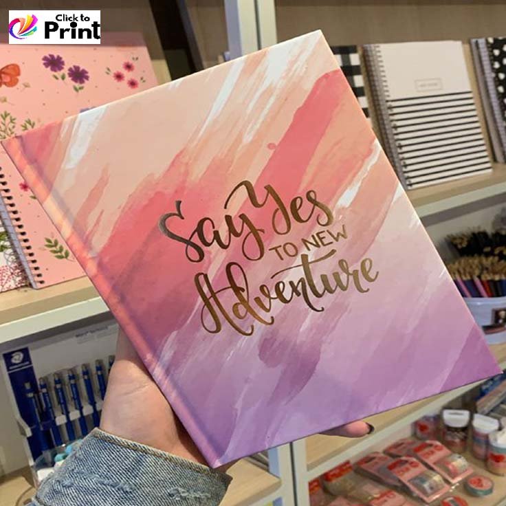 custom printed notebooks wholesale Customized Hard Cover Gum Bind Notebooks