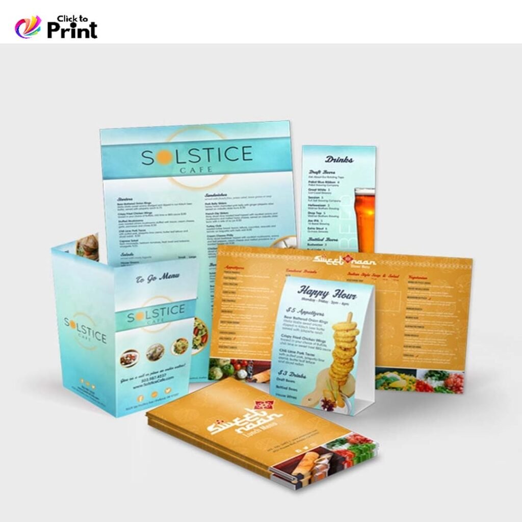 Menu Printing menu printing services in pakistan
